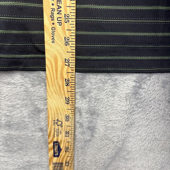 Under Armour Heatgear Polo Shirt Mens SM Greenbrier Classic Black Green Striped - Picture 8 of 9